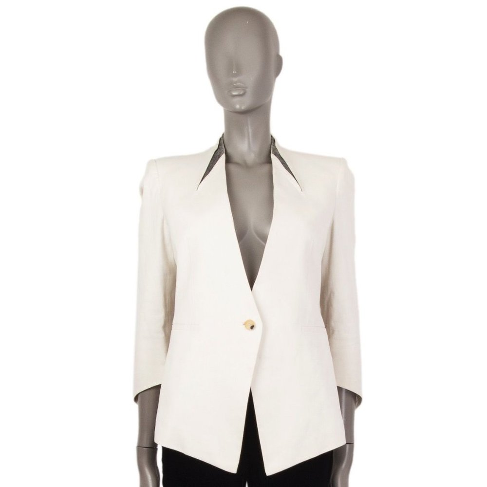 Helmut Lang Blazer with Leather Trim